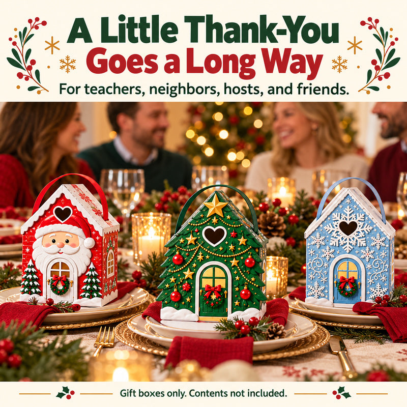 Christmas House Gift Boxes