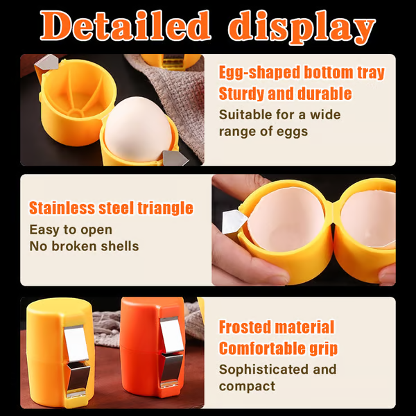 🔥🔥Limited-time 😮‍💨 Buy 1 Get 1 Free ！！！🍳 Quick Egg Cracker Tool – Open Hundreds Of Eggs Faster & Cleaner 🔥