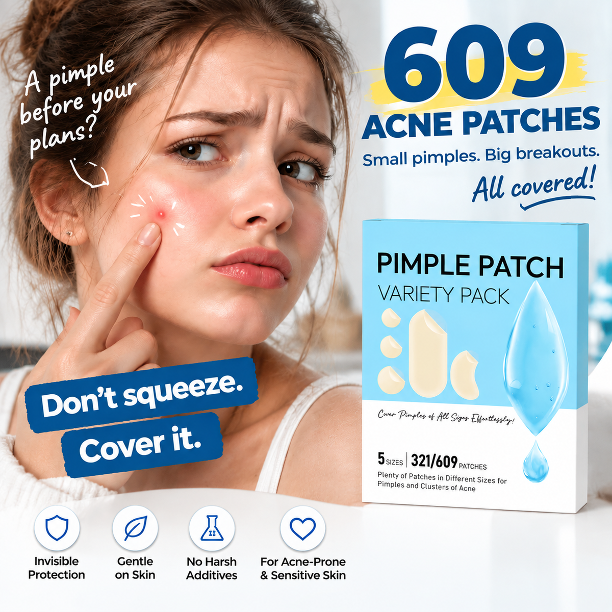 Hydrocolloid Acne Patch Variety Pack