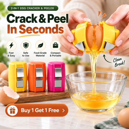 🔥🔥Limited-time 😮‍💨 Buy 1 Get 1 Free ！！！🍳 Quick Egg Cracker Tool – Open Hundreds Of Eggs Faster & Cleaner 🔥