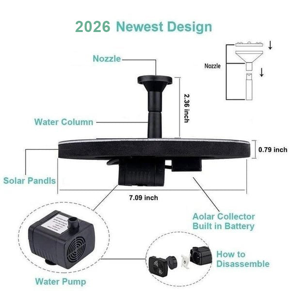 🔥Solar Fountain