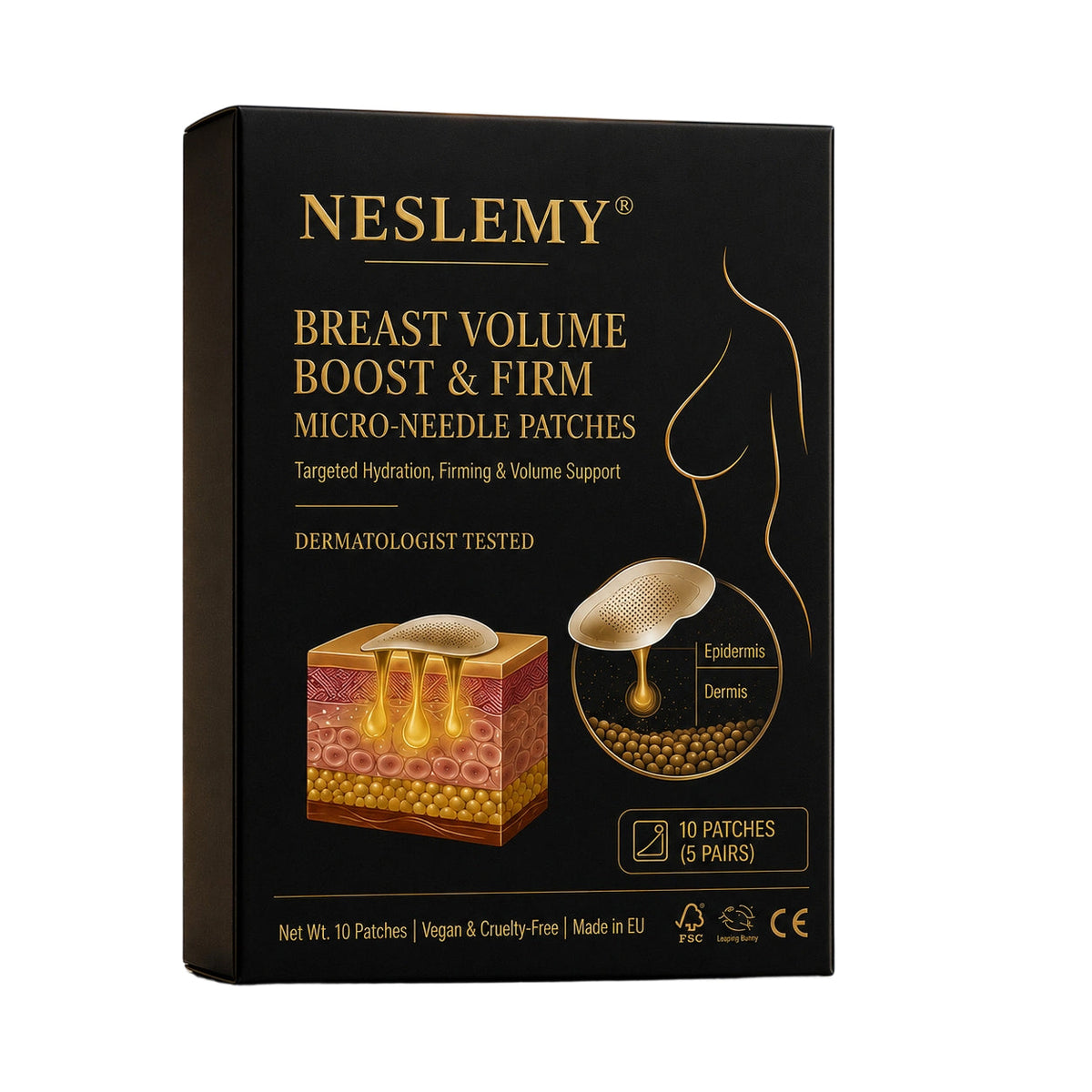 ✨ New Beauty Secret: NESLEMY® Bust & Body Micro-Tip Firming Patches 💕