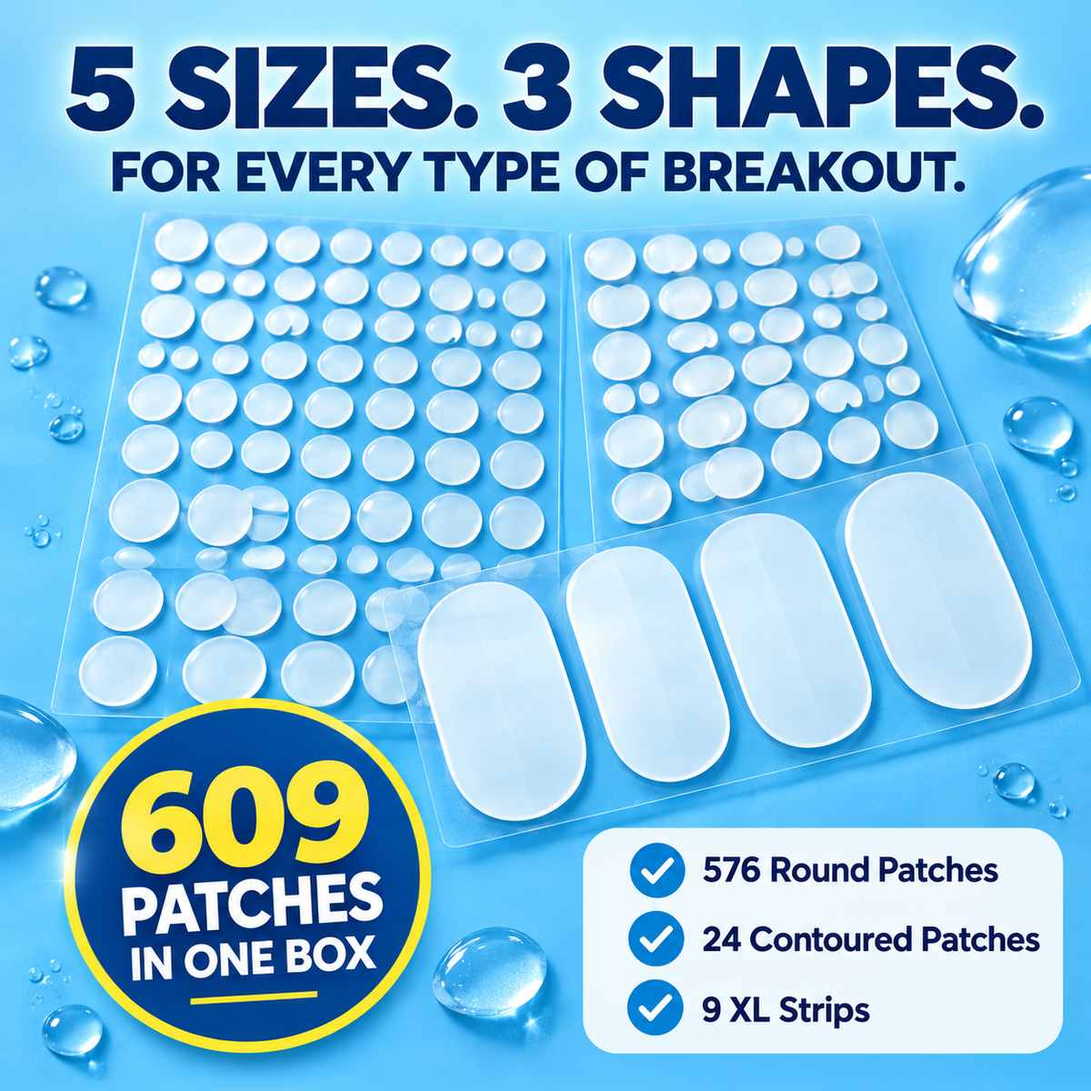 Hydrocolloid Acne Patch Variety Pack