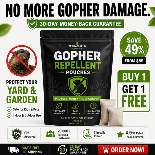 Gopher Repellent Pouches
