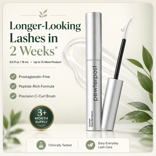 Essential Eyelash Growth Serum| Fuller & Thicker Lashes in 2 Weeks | Non-Prostaglandin