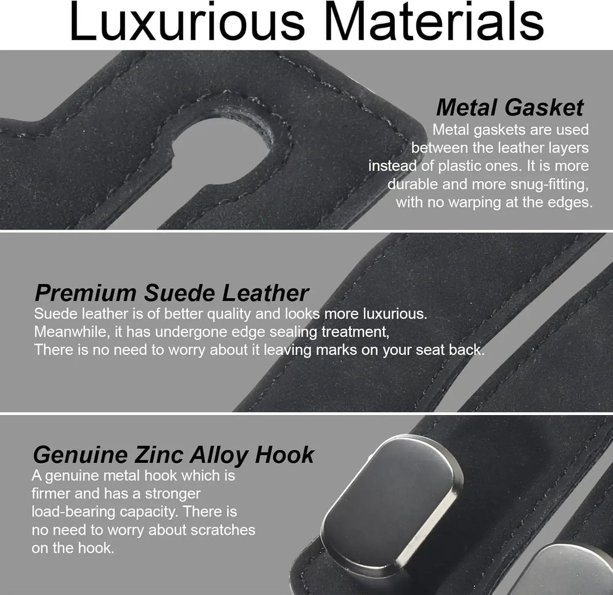 2‐Pack Car Purse Hook, Purse Hook for Car Seats Headrest, Car Seat Hooks 🚗