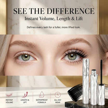 Buy 1 Get 1 FREE 💖 Waterproof Mascara for Longer-Looking, Curled Lashes