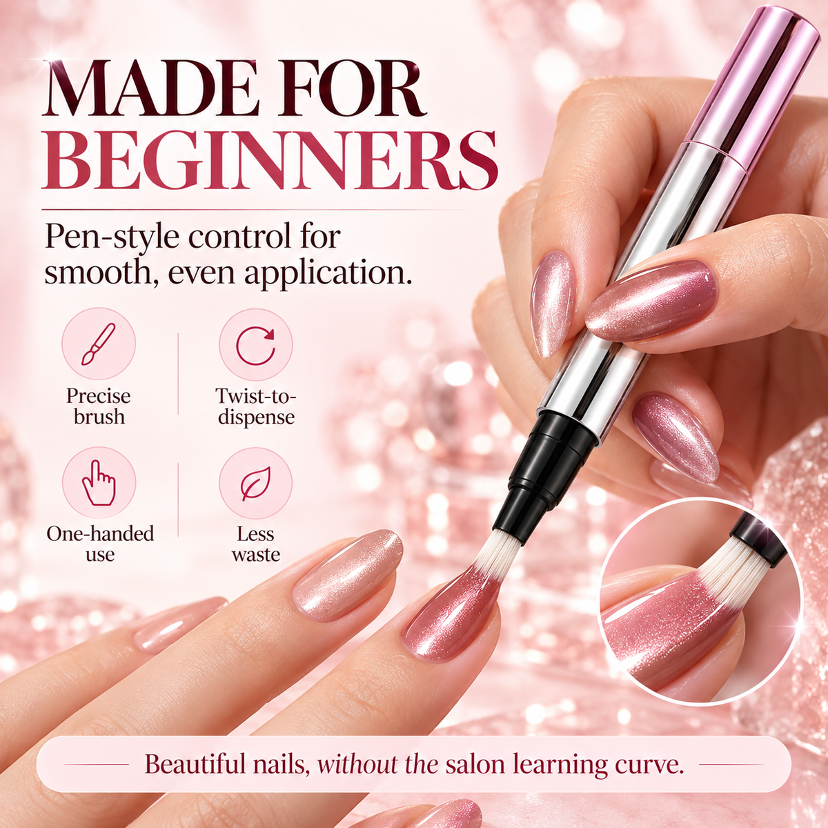 Portable Cat-Eye Gel Nail Pen