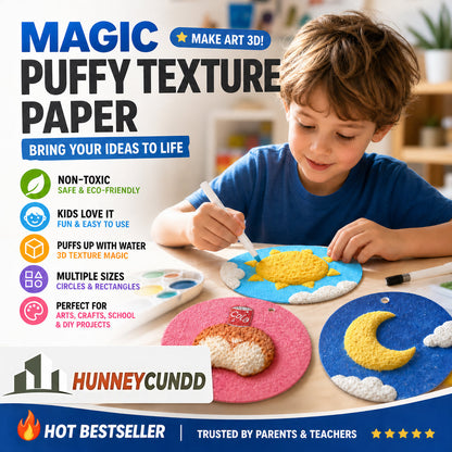 Magic Puffy Art Kit for Kids | 41-Piece Screen-Free Craft