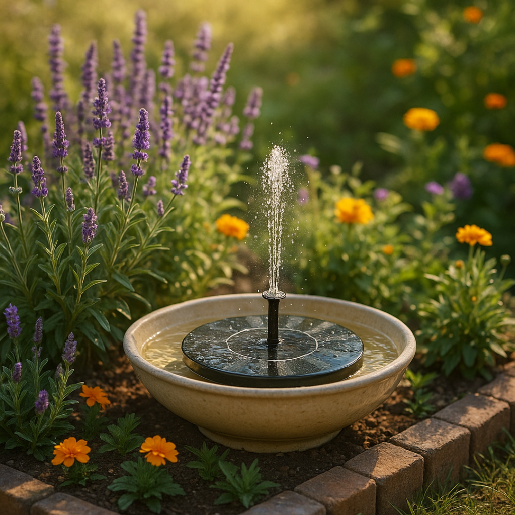 TAILEDEN™ Solar Garden Fountain – Eco-Friendly Outdoor Water Feature