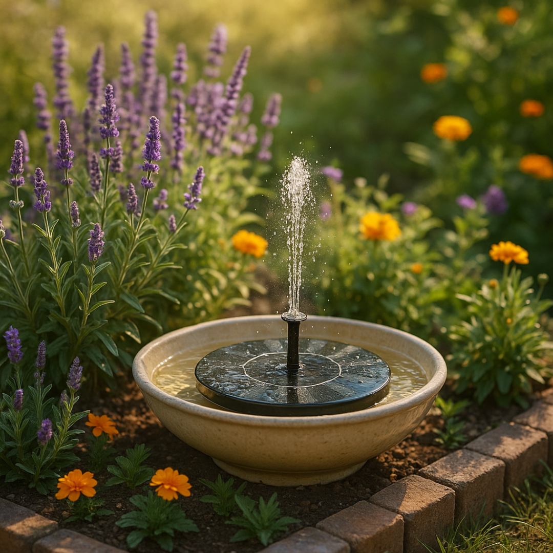 TAILEDEN™ Solar Garden Fountain – Eco-Friendly Outdoor Water Feature