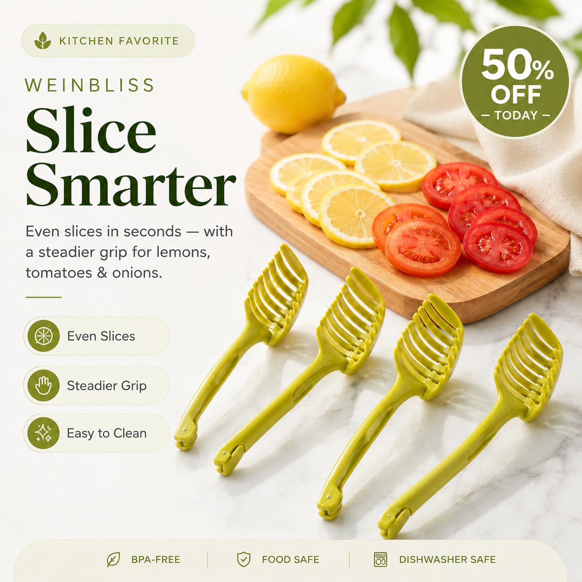 🔥 50% OFF — Slice Faster, Cleaner & Easier! 🍋🔪