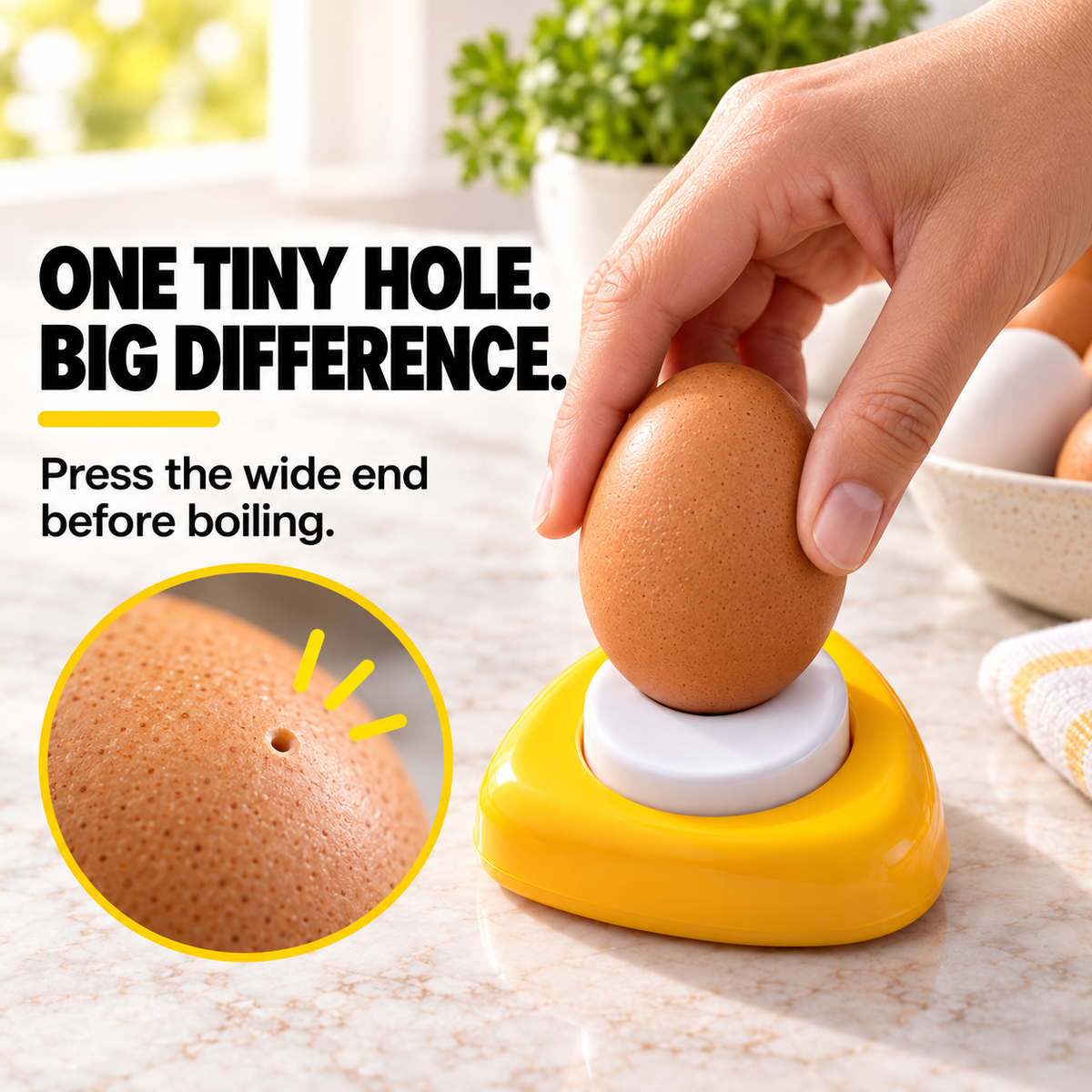 🔥Last Day of the Sale 🔥 Buy 3, Get 3 FREE — Just $4.50 Each | Egg Piercer for Easier Peeling