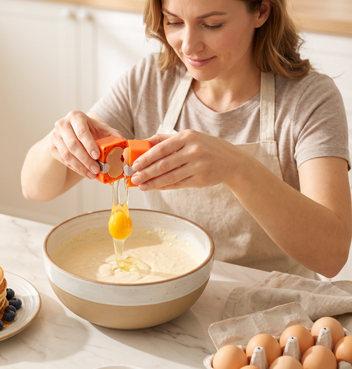 🔥🔥Limited-time 😮‍💨 Buy 1 Get 1 Free ！！！🍳 Quick Egg Cracker Tool – Open Hundreds Of Eggs Faster & Cleaner 🔥