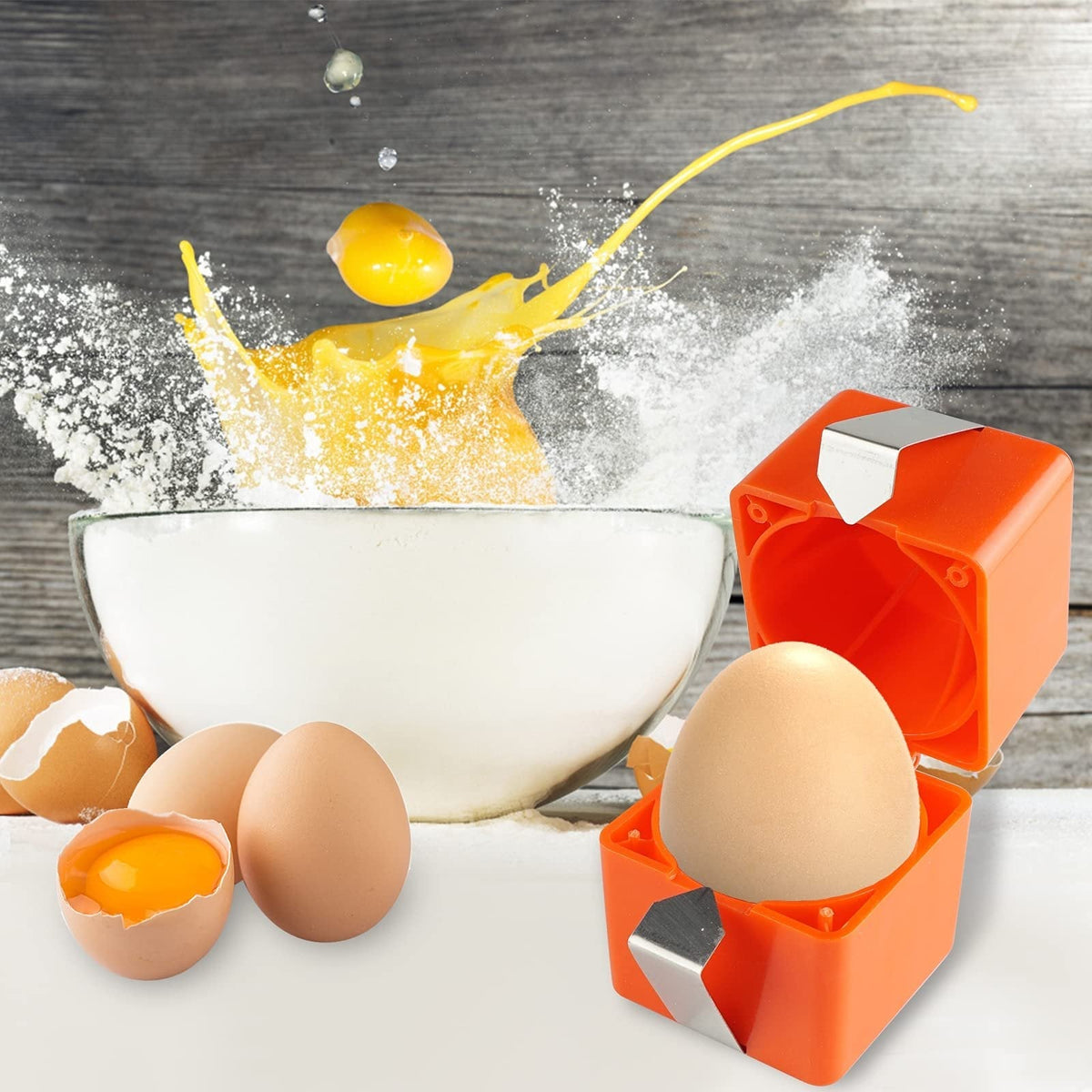 🔥🔥Limited-time 😮‍💨 Buy 1 Get 1 Free ！！！🍳 Quick Egg Cracker Tool – Open Hundreds Of Eggs Faster & Cleaner 🔥