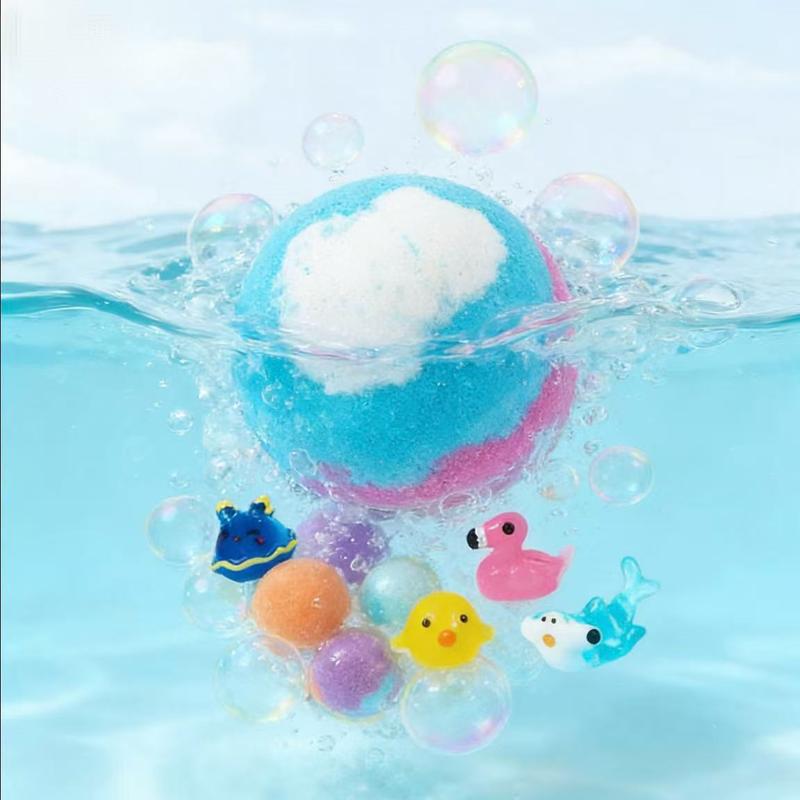 HOT SALE🔥🛁 Natural Bath Bombs for Kids with Mega Bubbles & Surprise Inside 🥚✨12 pcs[1 Box]