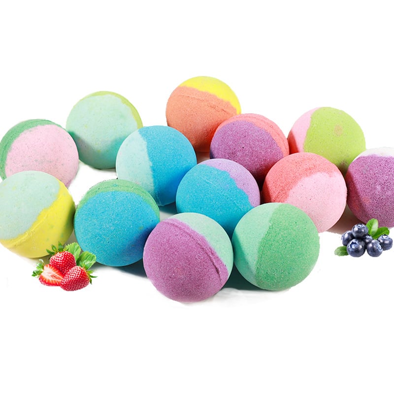 HOT SALE🔥🛁 Natural Bath Bombs for Kids with Mega Bubbles & Surprise Inside 🥚✨12 pcs[1 Box]