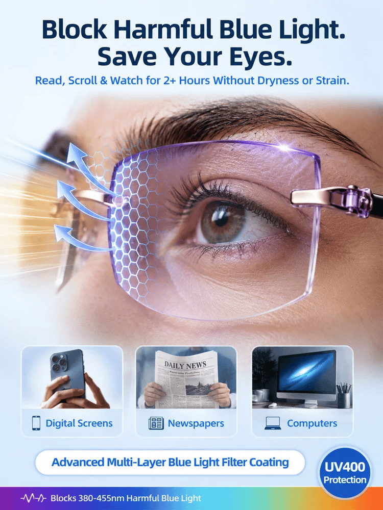 👑[Regain Your Youthful Vision] Smart Zoom Diamond-Cut Reading Glasses