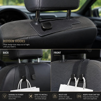 2‐Pack Car Purse Hook, Purse Hook for Car Seats Headrest, Car Seat Hooks 🚗