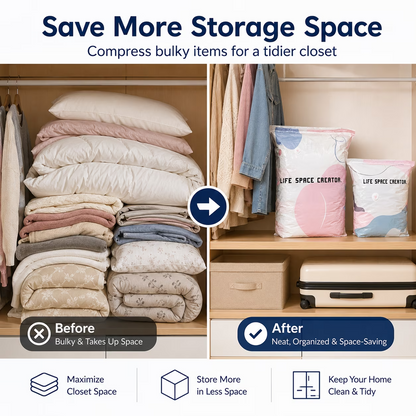 🔥No-Pump Vacuum Storage Bags