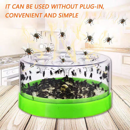 ♻️ Reusable fly trap—no electricity, no poison! 🏠 Safe to use in the kitchen and around children and pets.