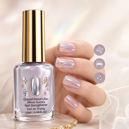 🔥Last Day Buy 1 Get 1 Free 🔥💜✨Lilac Glossy Mirror Nail Strengthener