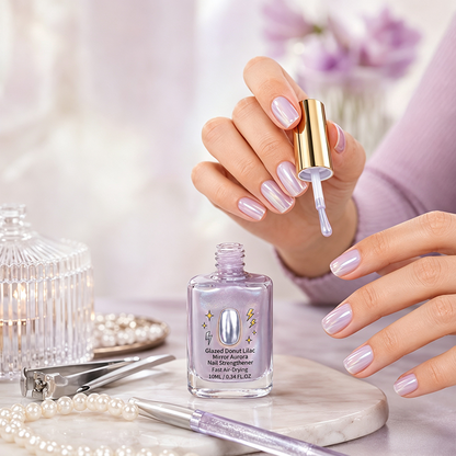 🔥Last Day Buy 1 Get 1 Free 🔥💜✨Lilac Glossy Mirror Nail Strengthener