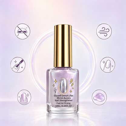 🔥Last Day Buy 1 Get 1 Free 🔥💜✨Lilac Glossy Mirror Nail Strengthener