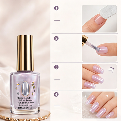 🔥Last Day Buy 1 Get 1 Free 🔥💜✨Lilac Glossy Mirror Nail Strengthener
