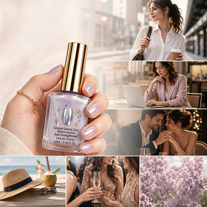 🔥Last Day Buy 1 Get 1 Free 🔥💜✨Lilac Glossy Mirror Nail Strengthener